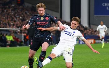 Kevin De Bruyne vedl Manchester City k vítězství v Kodani, Real Madrid získal v Lipsku jednobrankový náskok.