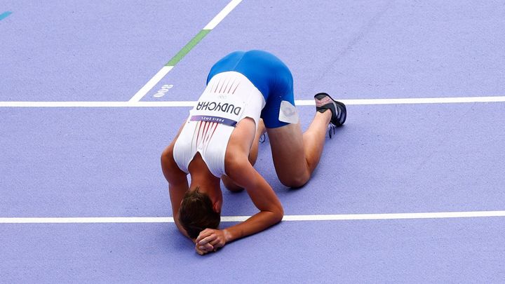 Dudycha vyčerpaný, zabalil olympijský závod s zlomenou nohou