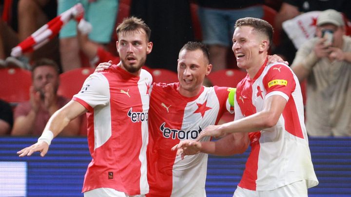 Remíza mezi týmy Slavia a St-Gilloise ve hře o postup do Ligy mistrů, sešívání měli těsnější vstup do zápasu.