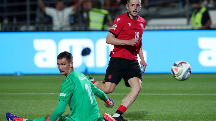 Čeští fotbalisté prohráli v Gruzii 1:4 v zápase Ligy národů.