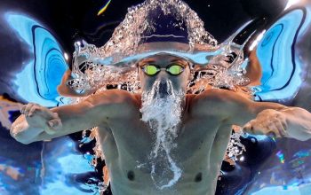 Fotografie roku: Strašidelný tvor v bazénu, šestinohý kůň a výměna trenek ve sportu.