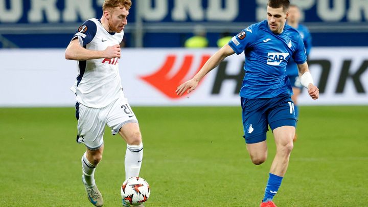 Hoffenheim utrpěl porážku 2:3 od Tottenhamu v Evropské lize, tři Češi hráli za německý tým.